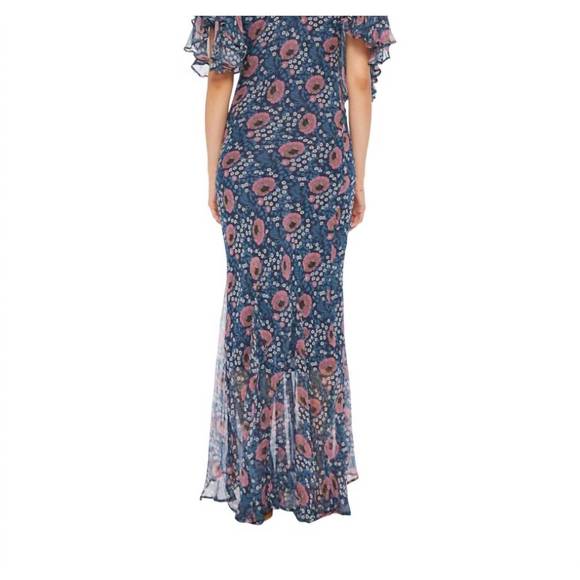 NEW NATALIE MARTIN ramya maxi dress in vintage flowers indigo - Picture 3 of 3